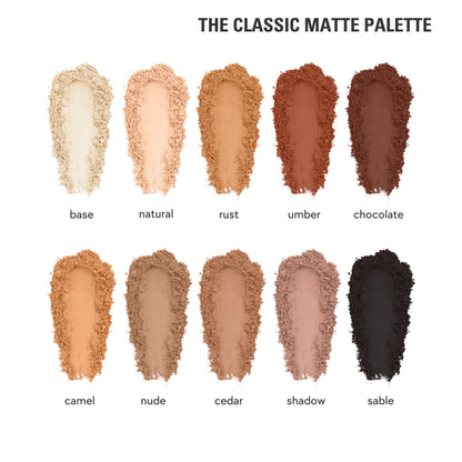 Eyeshadow Brush & Classic Matte Palette & Kylash Mascara Bundle